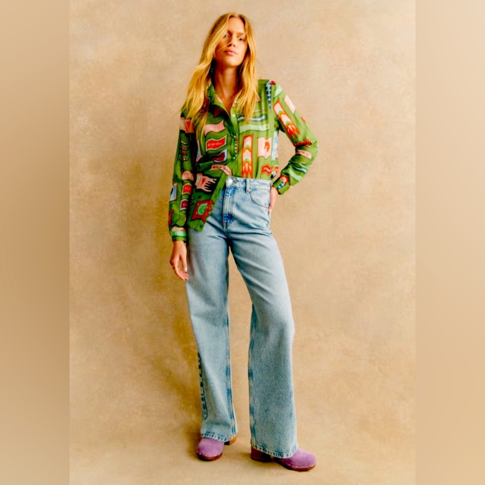 NWT Sezane Pierro Shirt - Pangea sz 38 (US6)